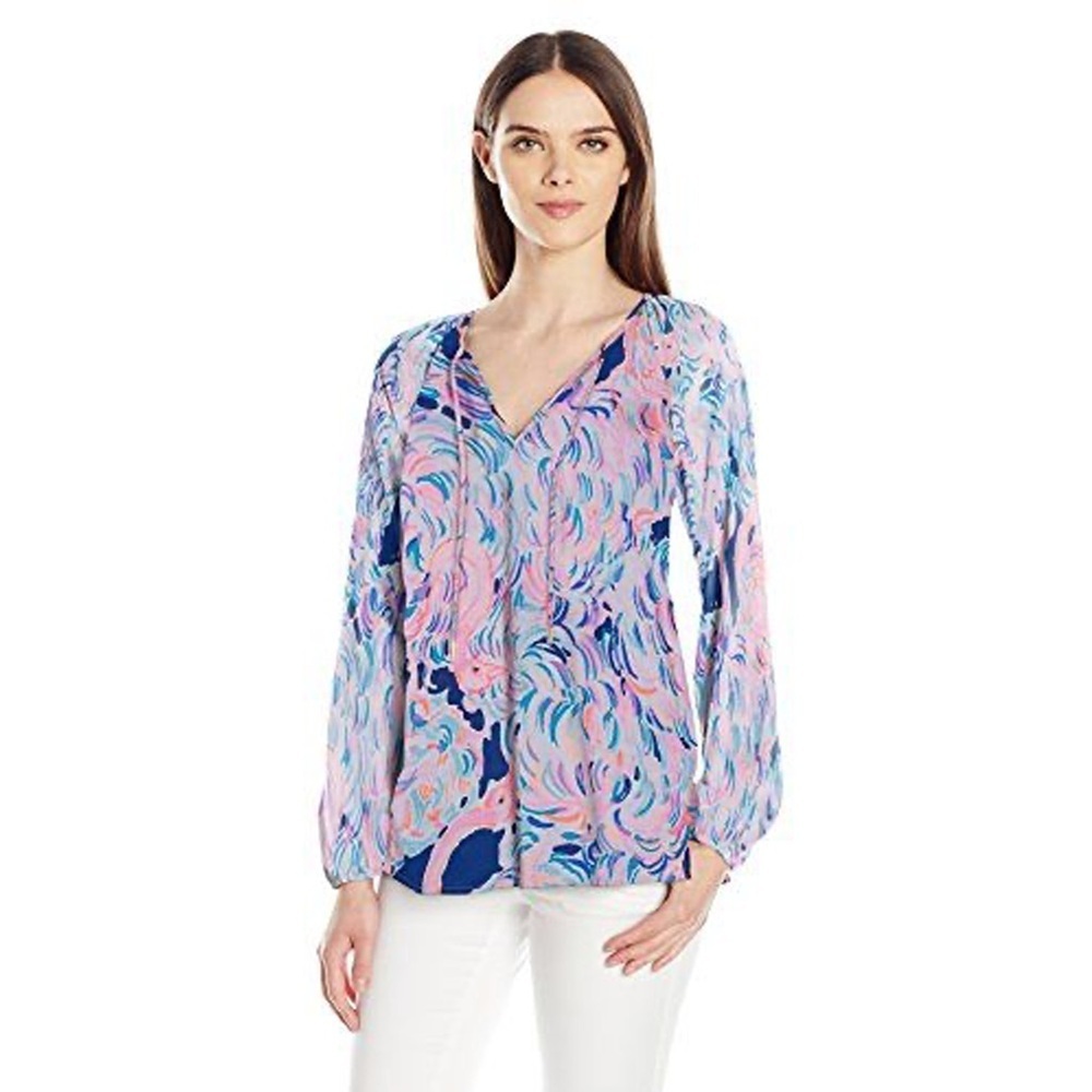 Lilly Pulitzer - Willa Top - Pelican Pink Head in the Sand